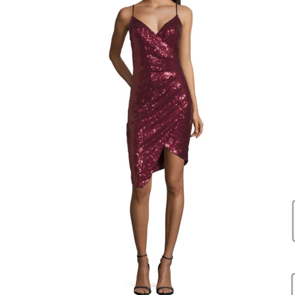 B. Smart Red Sequin Dress